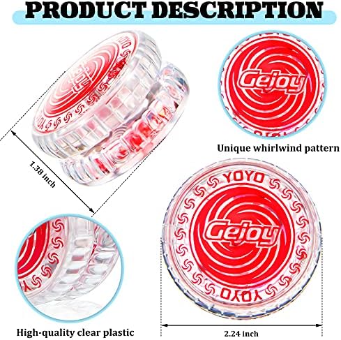 Two pack of Gejoy tornado style light up yo-yos