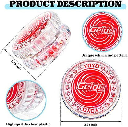 Two pack of Gejoy tornado style light up yo-yos