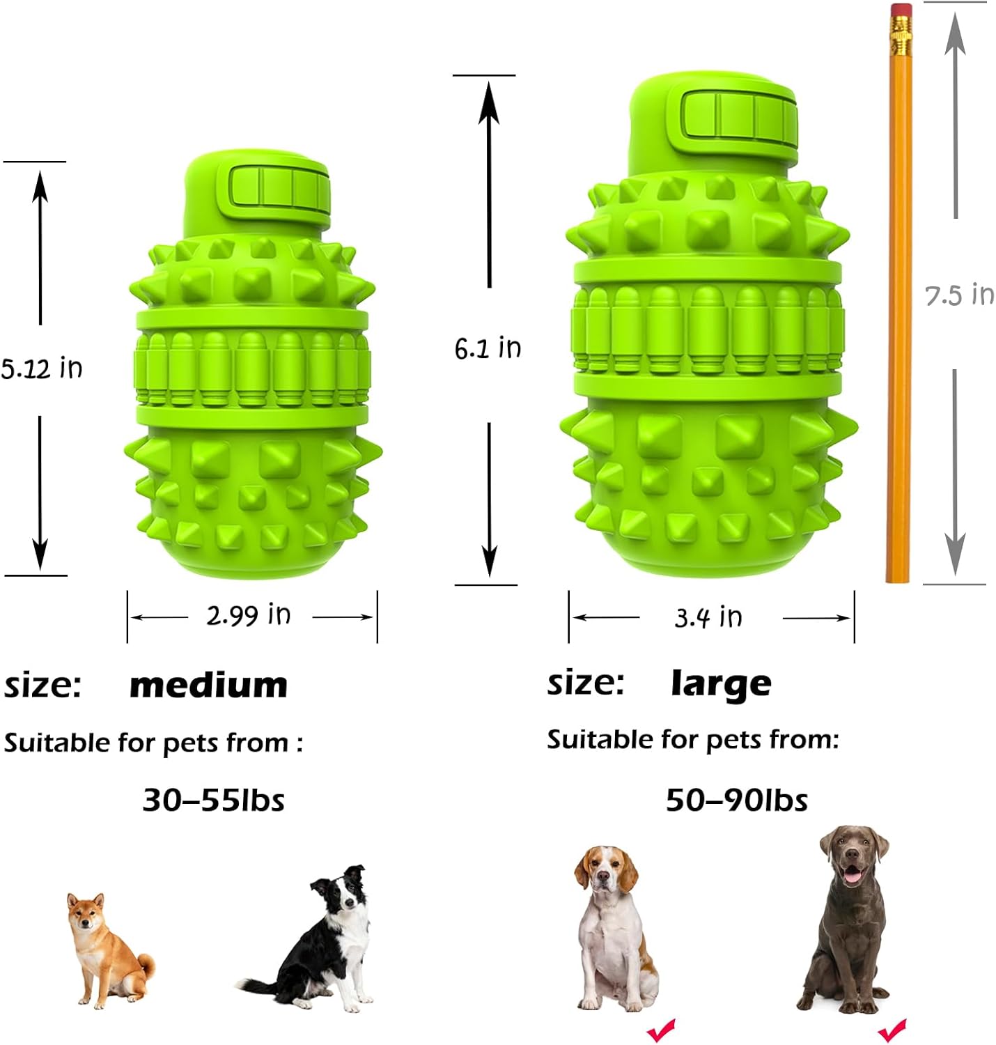 Dental massage features of Piffzedo dog toothbrush toy
