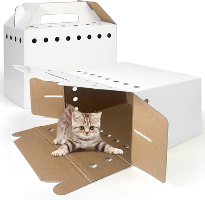 Disposable Cardboard Pet Carrier for Small Animals-12 Pack - Image 3
