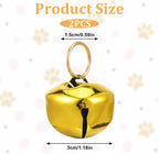 Xthrotsenk loud cat and dog tracking bells showcasing the lightweight metal charm structure