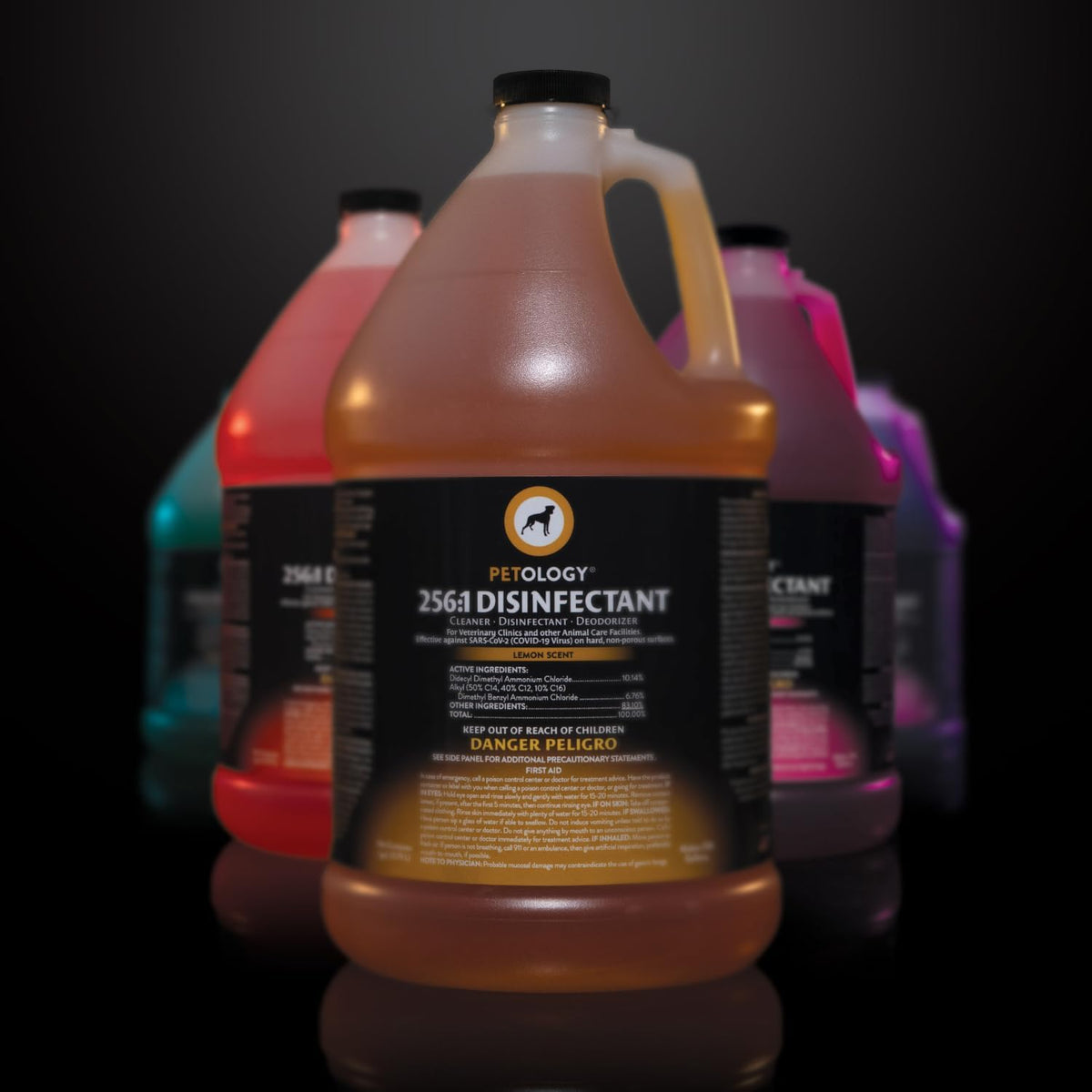 Professional pet facility sanitizer bottle