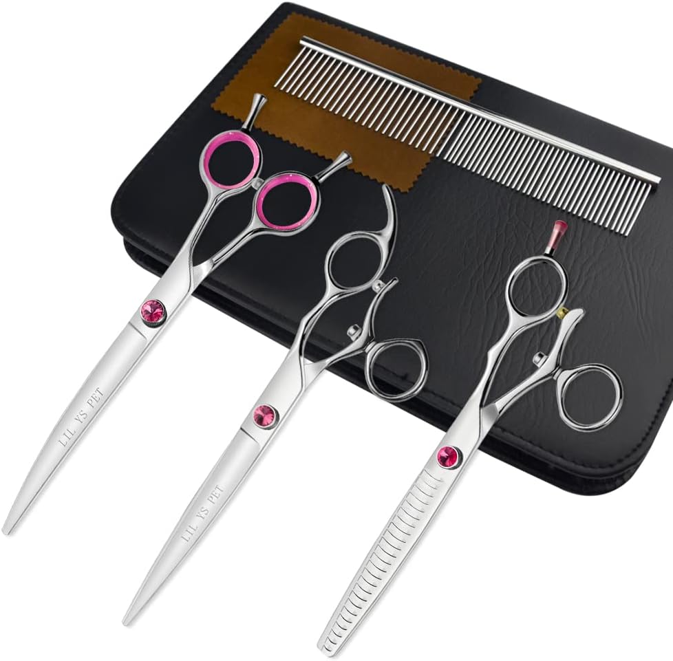Lilys Pet grooming scissors set front view