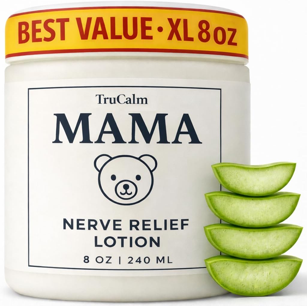 Nuturna Mama Lotion nerve therapy cream front view jar