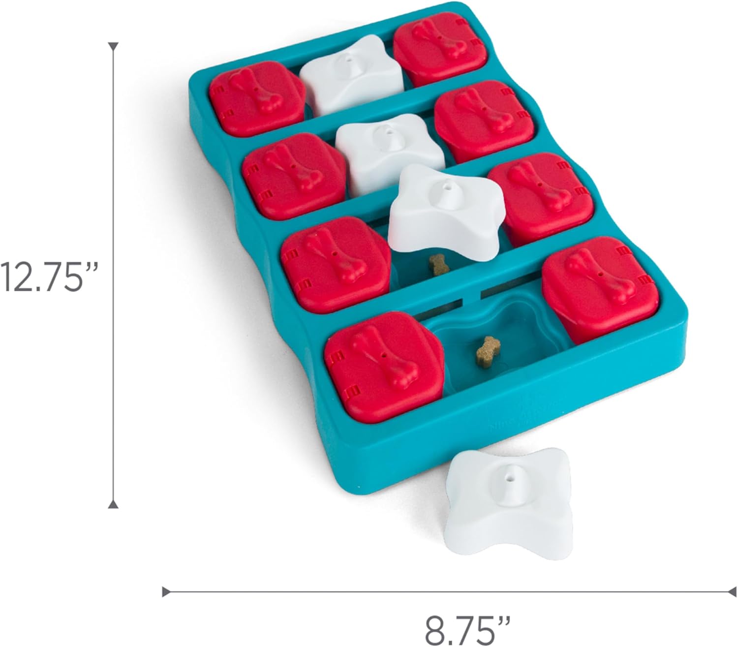 Nina Ottosson Dog Brick puzzle toy with sliding compartments side view