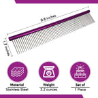 Professional stainless steel pet grooming tool for large dogs