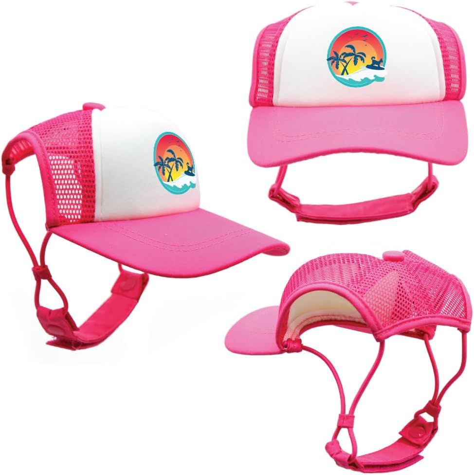 Sunset Collection, PupLid Trucker Hats for Dogs (Large) Premium Stylish Sun Protection for The Modern Dog - Adjustable for Secure Comfortable Fit on Active Dogs (Black, All-Terrain) - Image 13