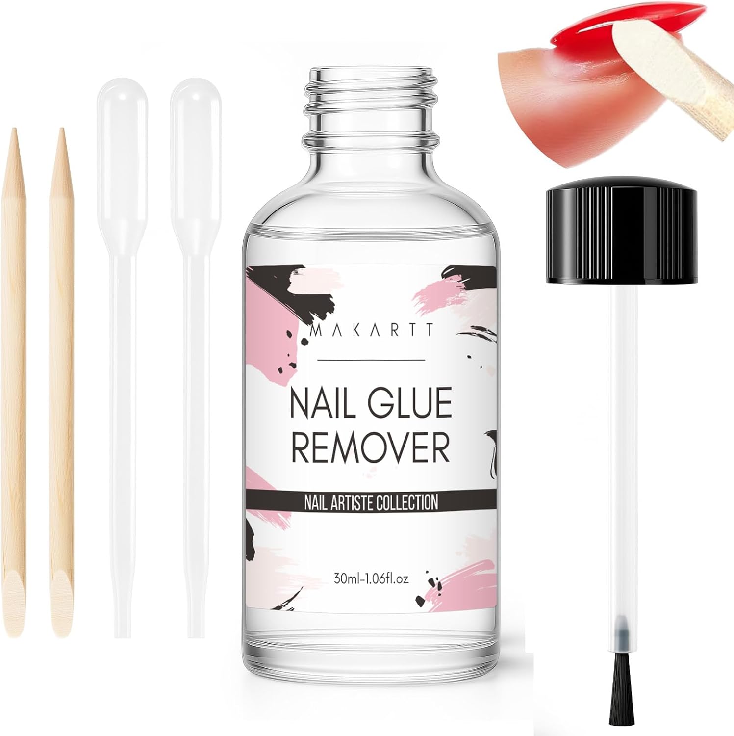 Makartt Nail Glue Remover 30ml bottle front view