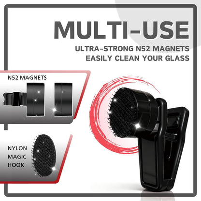 Side profile of Miofis marine veggie feeder attached to thick aquarium glass panels.