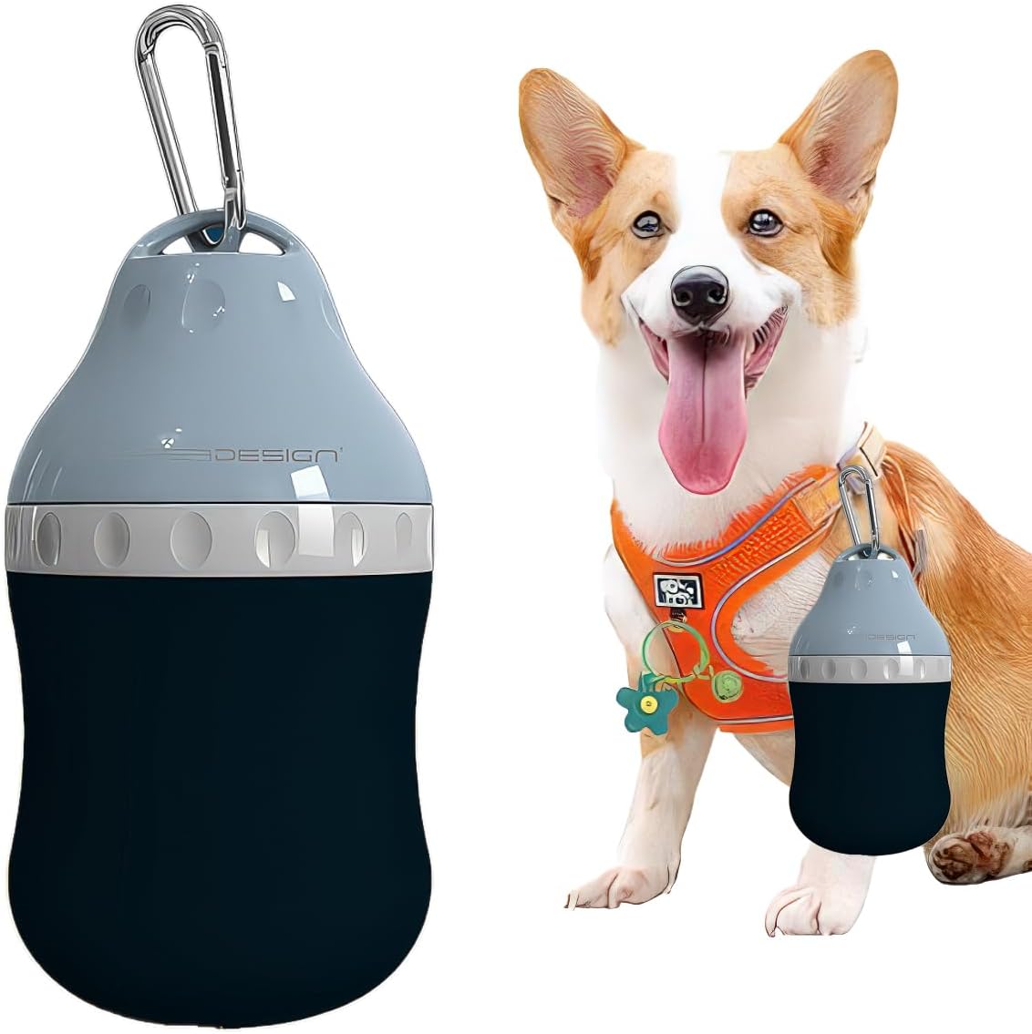 Dog Travel Water Bottle Detachable Bowl Leak Proof Portable Silicone Bottle BodyCollapsible and Suitable for Small Pets for Outdoor Walking, Hiking, Travel (Green2, 200ml2) - Image 11