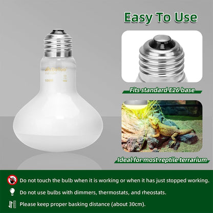 DaToo premium neodymium daylight basking bulb showing high efficiency heat output