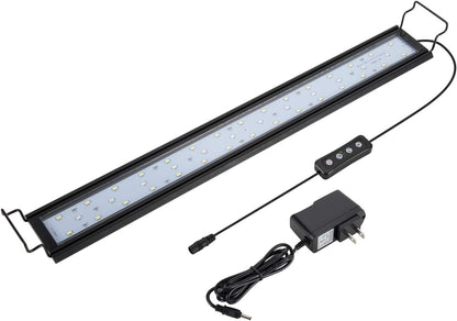 hygger 14W Full Spectrum Aquarium Light with Aluminum Alloy Shell Extendable Brackets, White Blue Red LEDs, External Controller, for Freshwater Fish Tank (18-24 inch) - Image 12