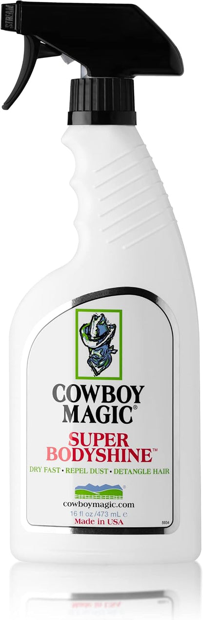 Authentic USA imported Cowboy Magic high shine pet grooming mist.