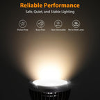 Reptitrip 5W 5.0 UVB LED lamp angled profile in a terrarium setup.