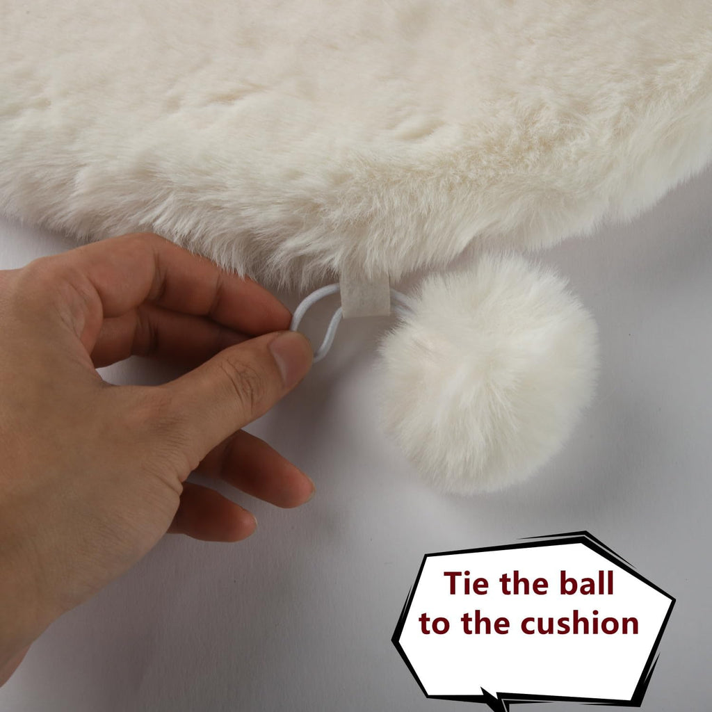 SHENGOCASE premium window perch faux fur pad with hook and loop tapes