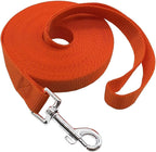 Nylon Training Dog Leash for Small Medium Large Dogs, 15ft 20ft 30ft 50ft Long Puppy Lead for Obedience Recall Training, Camping (20ft, Black) - Image 14