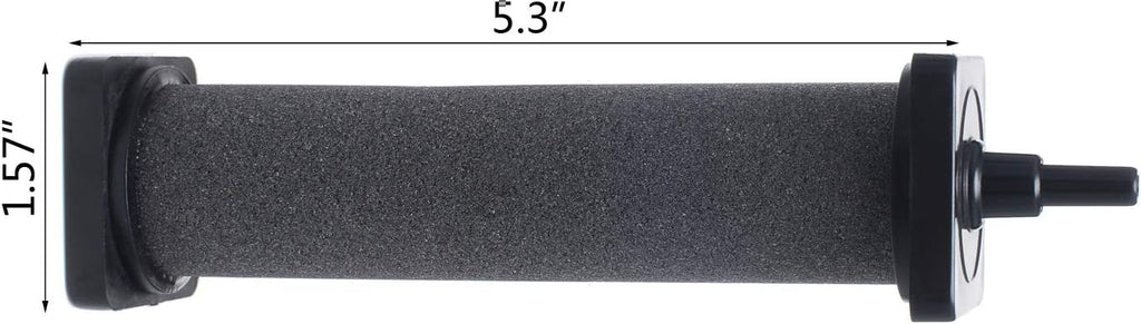 Close up of the sintered mineral surface and protective end shell