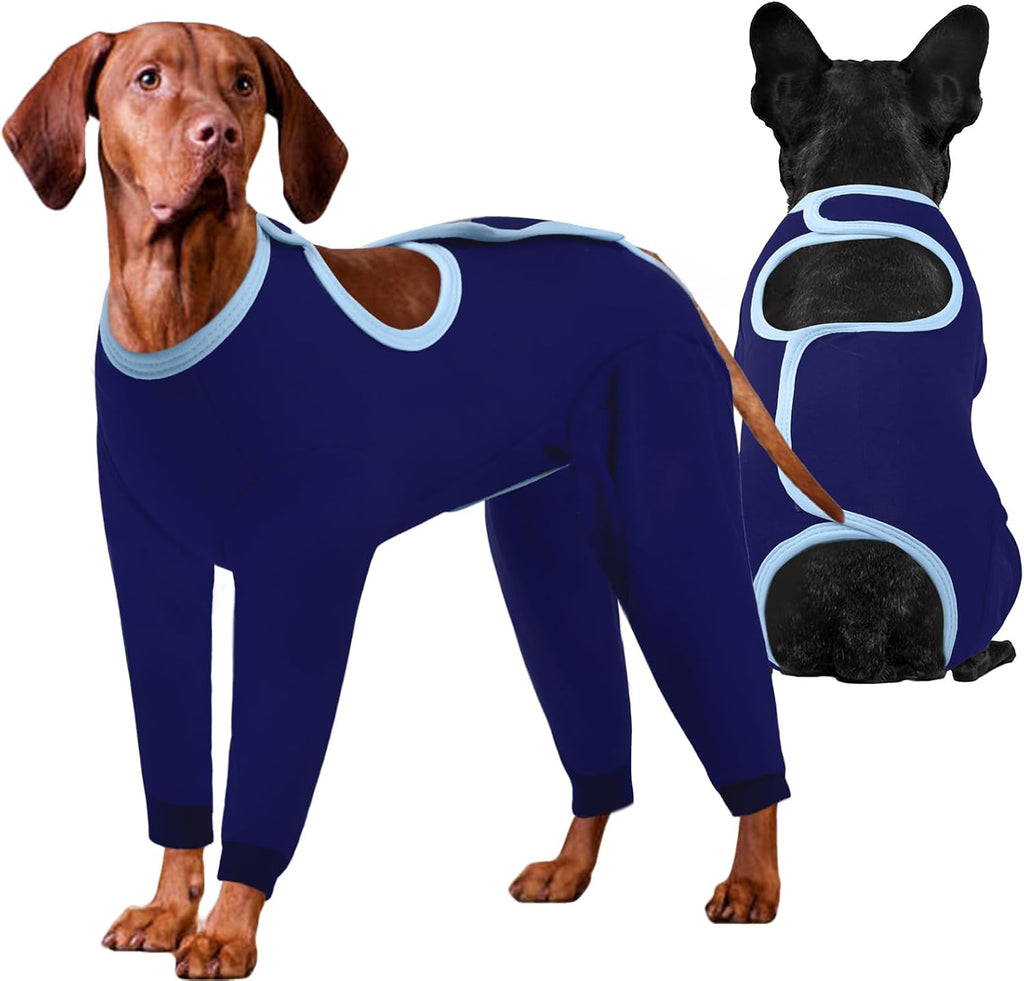IDOMIK Dog Recovery Suit After Surgery,Long Sleeve Dog Surgical Onesie for Surgery,Soft Breathable Pet Pajamas Anti Shedding,Adjustable Bodysuit Prevent Licking Wound,Cone Collar Alternative,Gray,XL - Image 11