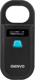 Isenvo 190A pet microchip scanner front view handheld reader