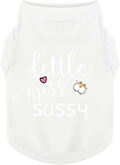 Paiaite Dog Clothes Fashionable Sleeveless Pet Vest: 'Little Miss Sassy' Printed Cotton Dog Shirt, Ideal for Small, Medium, and Large Breeds, Ensuring Comfort and Breathability Rose Red M - Image 13