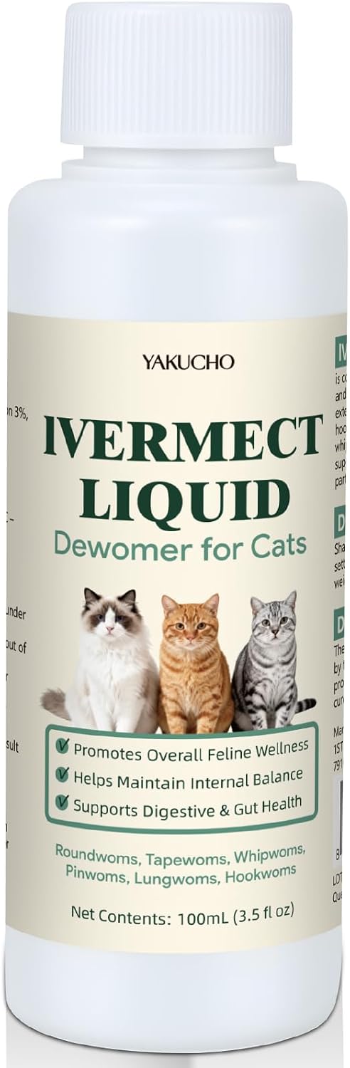 Yakucho cat digestive cleanser liquid 3.5 ounces premium bottle