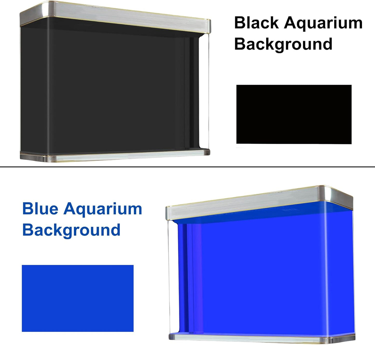 Close up look at the non glare and fade resistant material of ELEBOX aquarium background paper