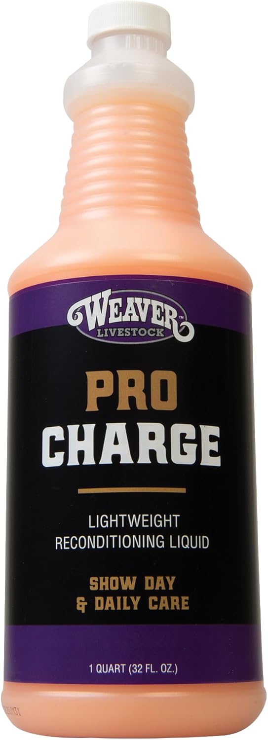 Weaver Livestock ProCharge Reconditioning Liquid front view bottle for show cattle grooming