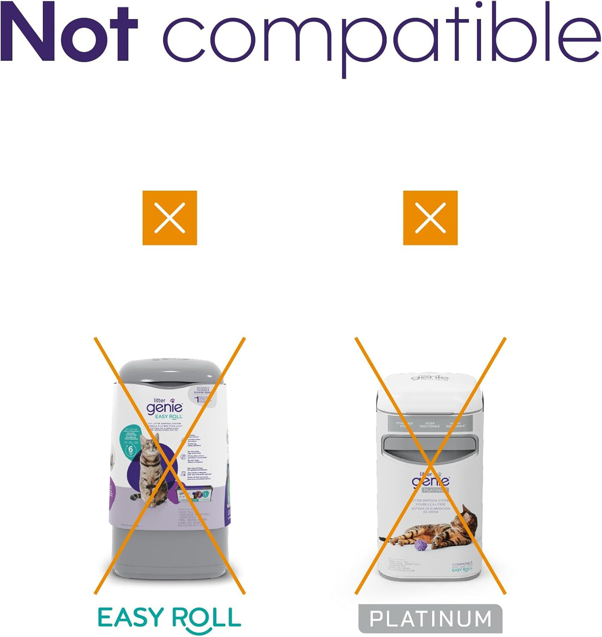 Tied bag knot at bottom of refill cartridge