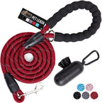 GORILLA GRIP Dog Leash, Heavy Duty Reflective Rope Leashes for 33lb Dogs, Cats, Small Animals, Puppy Training Essential for Walks, Hikes, Soft Handle, Rotating Metal Clip, Waste Bag Dispenser, Pink - Image 9