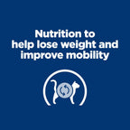 Hills Pet Nutrition therapeutic cat food for weight management and joint health packaging close up