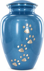 Trupoint Memorials Pet Urn for Dogs and Cats Ashes, Paws Print Grey Cremation Urns for Pets - Grey, Small Up to 17lb - Image 10