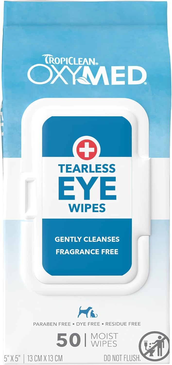 TropiClean Oxymed Soothing Allover Cat & Dog Wipes For Paws And Butt | Anti Itch Relief For Dogs & Cats 50 Count - Image 11