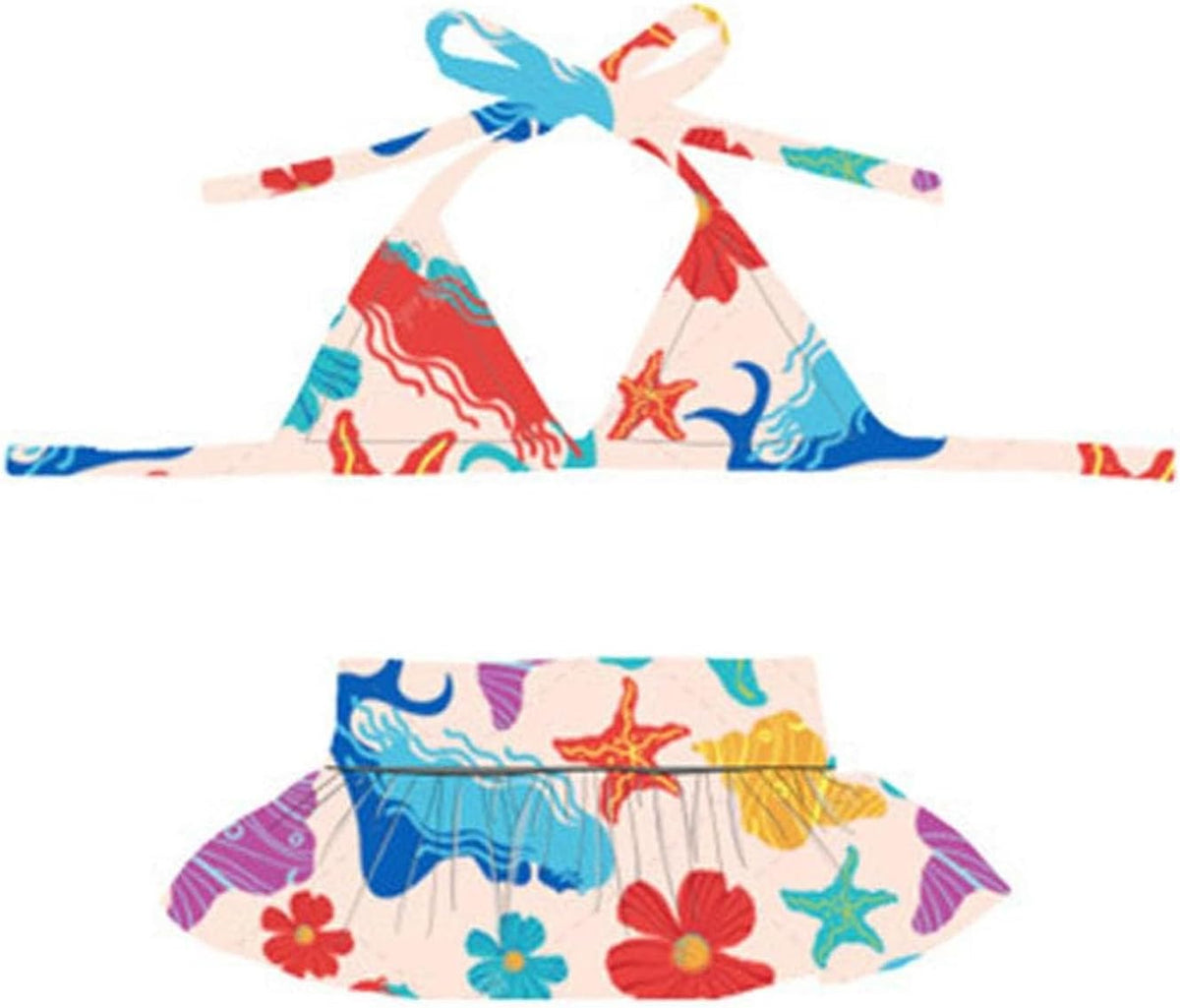 Dog Bikini Swimsuit Summer Puppy Bathing Dress Beach Clothes Cat Costume for Puppy Dog Cat Peach M - Image 11