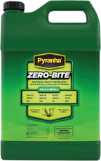 Pyranha oil based horse fly spray label detailing active insecticidal ingredients