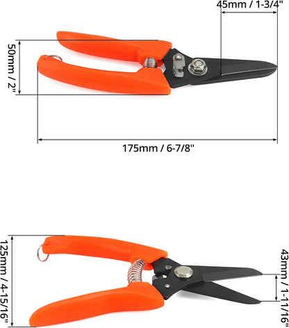 Multipurpose gardening shears trimming potted plants and flower branches