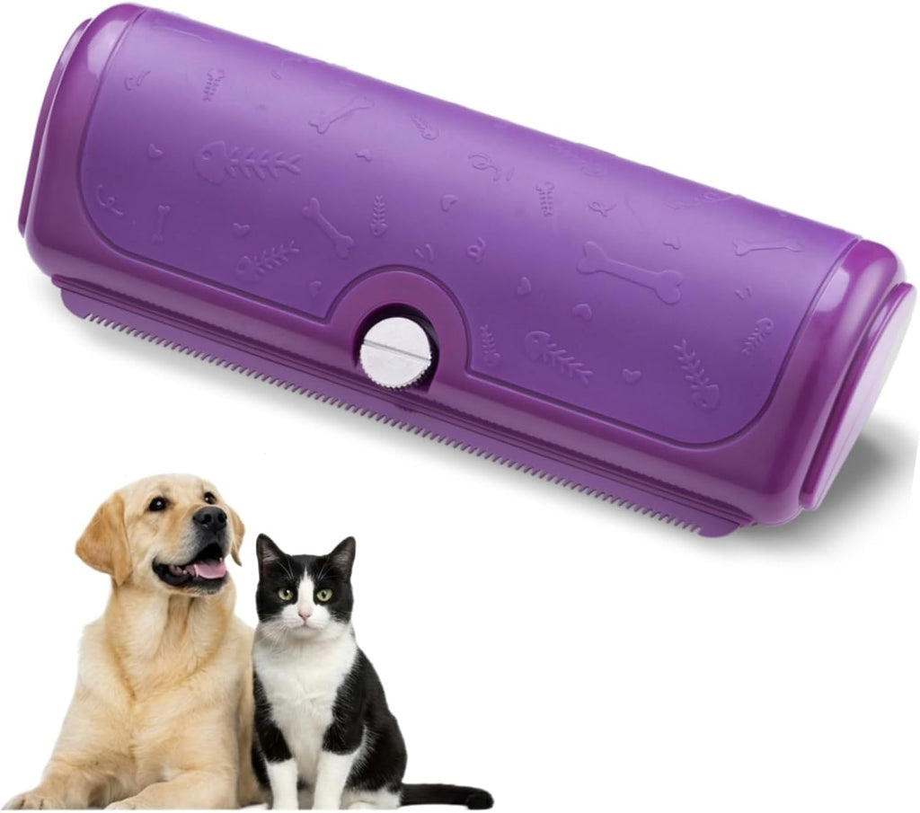 Dog and Cat Deshedding Brush for Short Hair Pets, Black | Metal shedding blade for loose fur, short to medium coats and daily grooming - Image 9