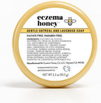 ECZEMA HONEY Gentle Oatmeal and Lavender Soap front view packaging for eczema relief