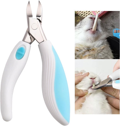 Nevixtal rabbit teeth cutter front view stainless steel pet nipper