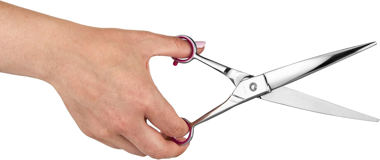 Close up of Geib professional pet scissors blades