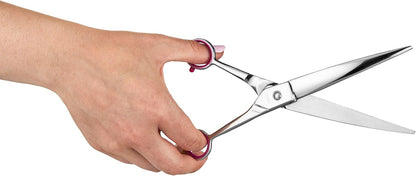 Geib Gator curved dog grooming scissors handle design
