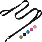 Reflective 6 FT Dog Leash, Premium Traditional Style Puppy Leash with Easy to Use Collar Hook for Small, Medium, and Large Breed Puppies (Black, 3/4 in x 6 ft) - Image 12