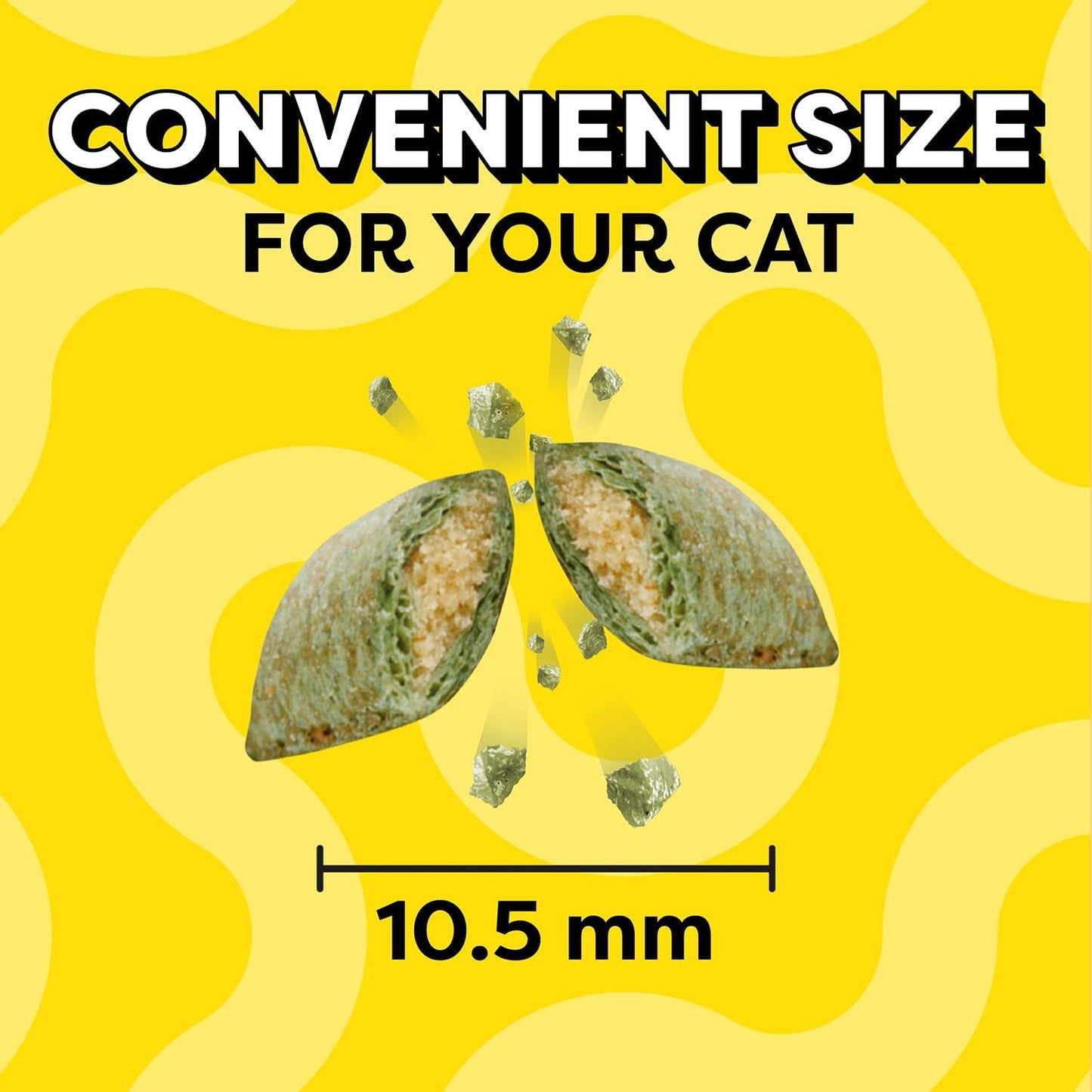 Resealable packaging of Temptations crunchy shell pet treats