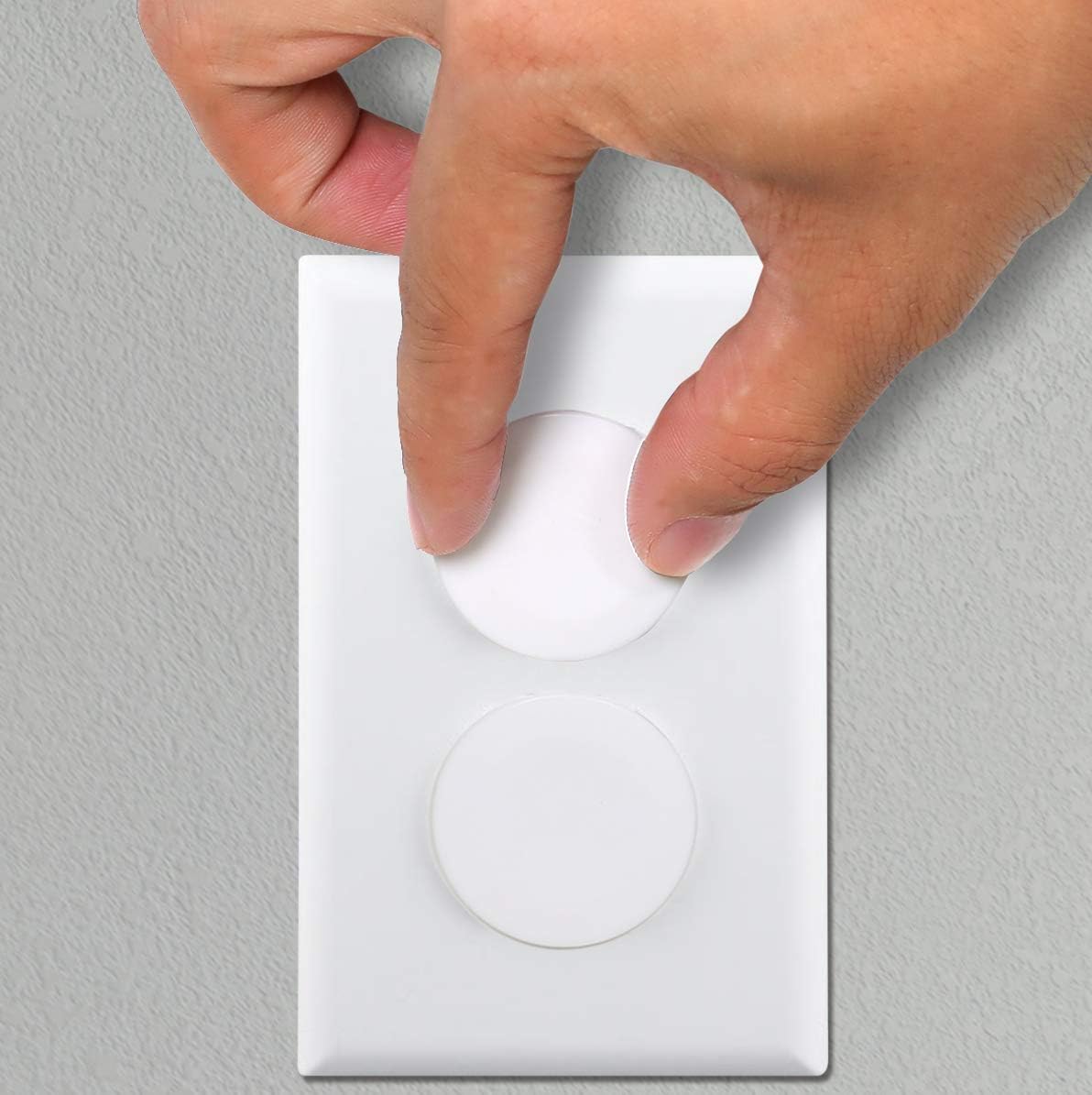 Vmaisi 62 piece childproof outlet covers front view for home safety