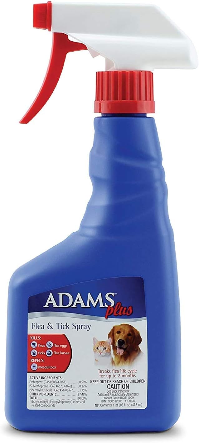 Three pack of Adams flea and tick treatment for pets