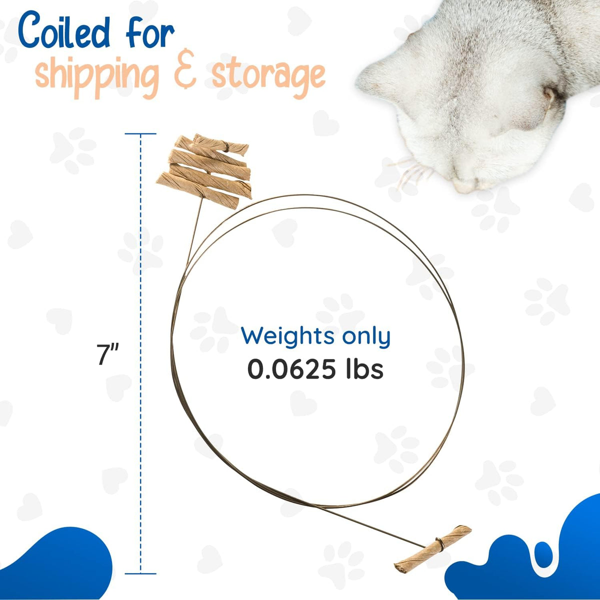 Two pack packaging of the original authentic USA imported Cat Dancer interactive pet toy.
