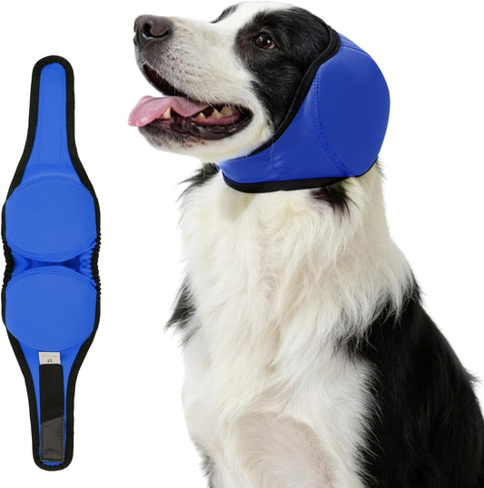 Tagoon dog ear covers blue front view for grooming