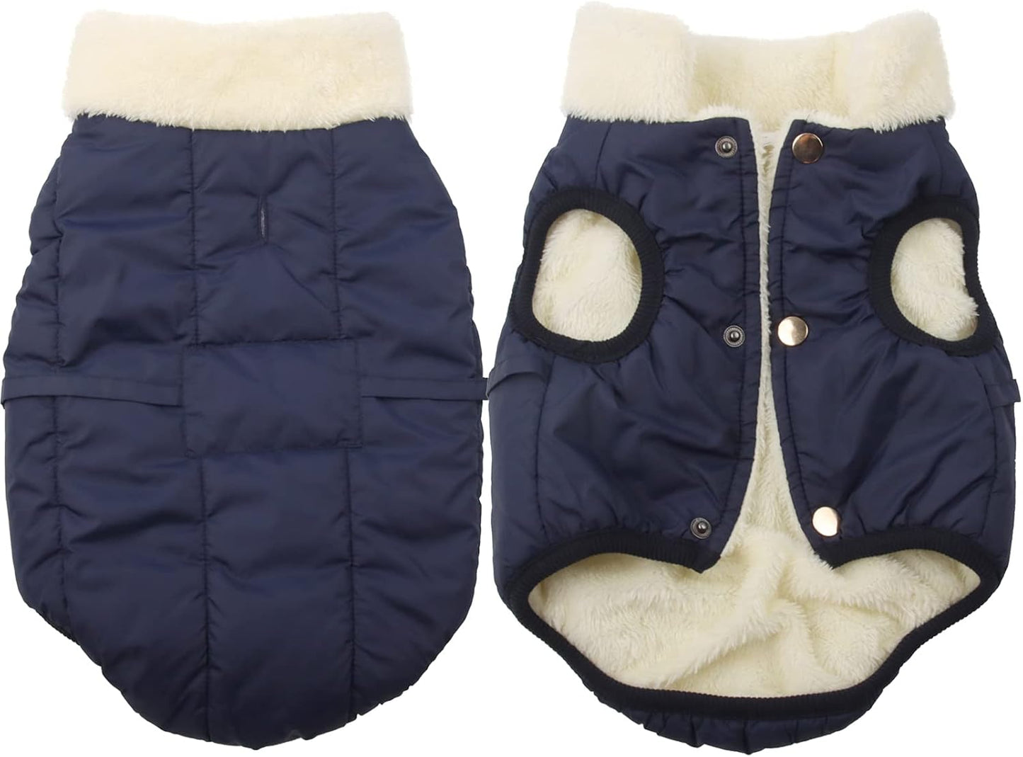 JoyDaog 2 Layers Fleece Lined Warm Dog Jacket for Puppy Winter Cold Weather,Soft Windproof Small Dog Coat,Green M - Image 12