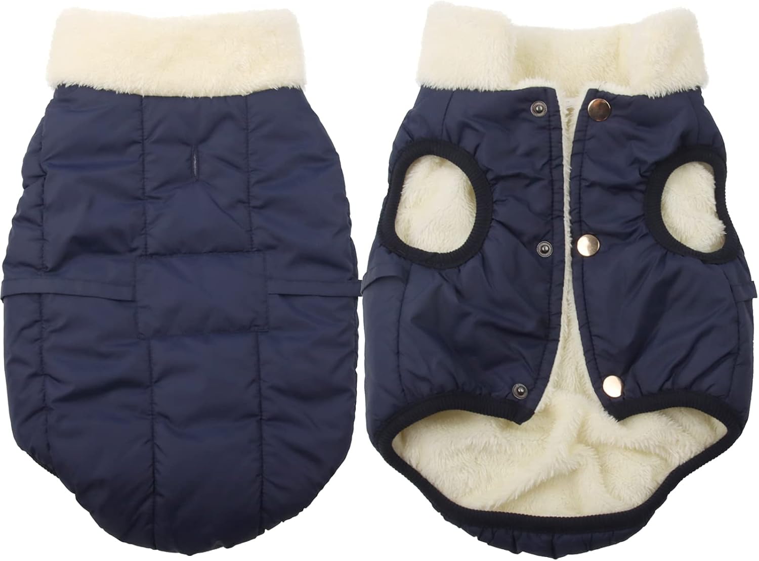 JoyDaog 2 Layers Fleece Lined Warm Dog Jacket for Puppy Winter Cold Weather,Soft Windproof Small Dog Coat,Green M - Image 12