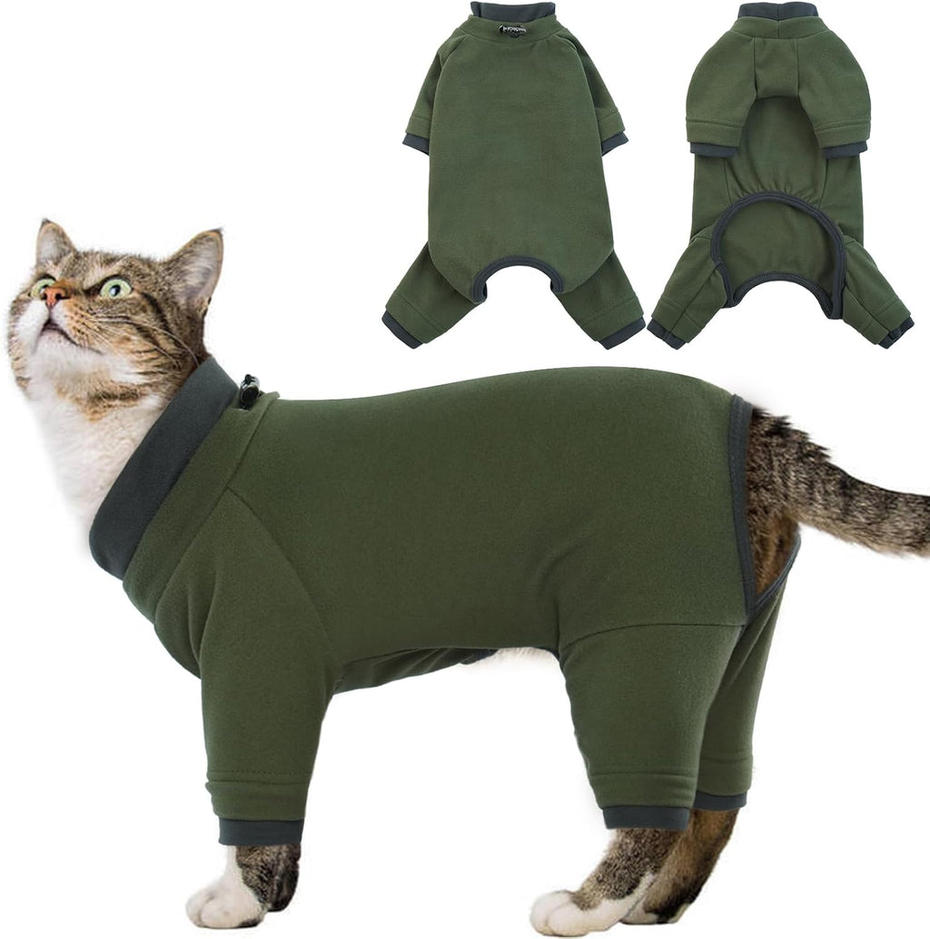 Adnikia sticky cat clothes green XL front view