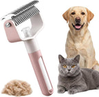 Pet Grooming Tool with Spray, 2026 New Dual-Sided Dematting Comb for Dogs and Cats, Undercoat Rake Pet Brush for Long Hair, Deshedding Dog Brush for Shedding (Blue) - Image 9